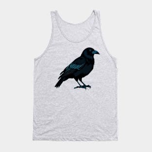 Side Profile of a Raven Tank Top